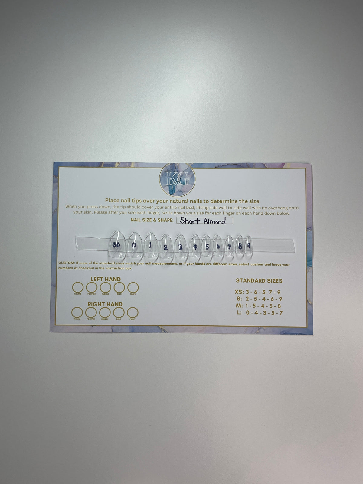 Sizing Nail Kit