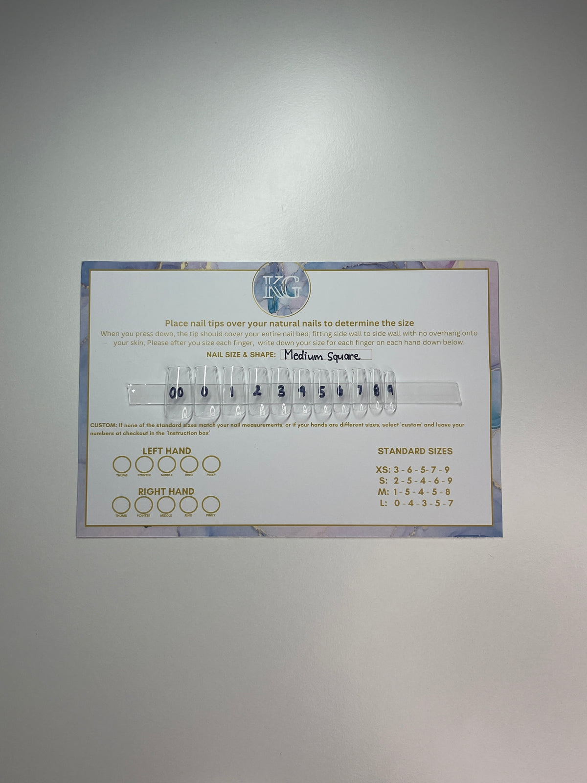 Sizing Nail Kit