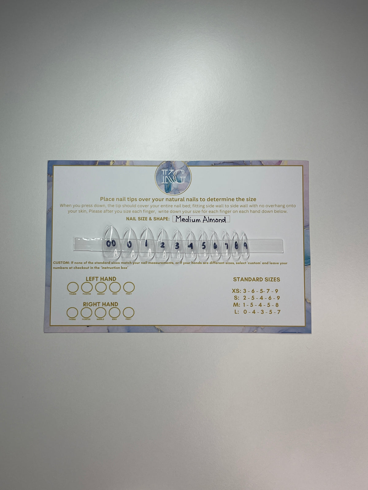 Sizing Nail Kit