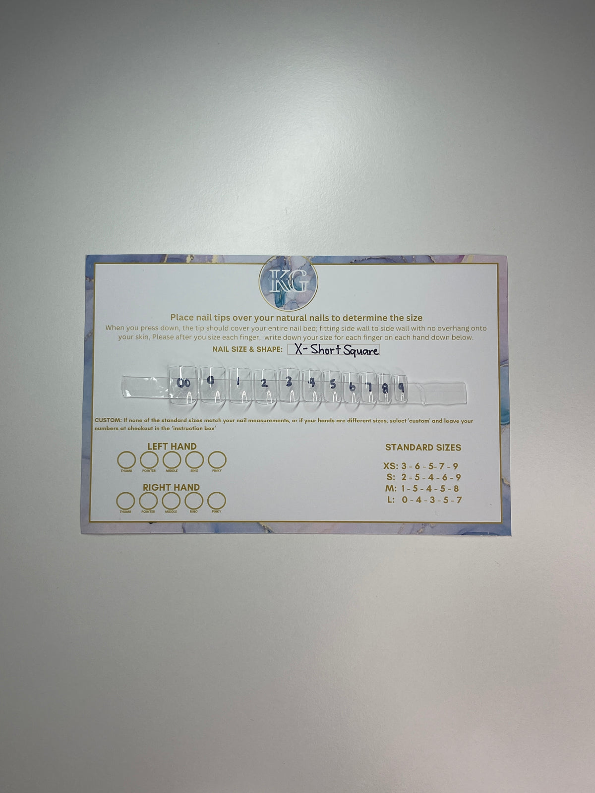 Sizing Nail Kit
