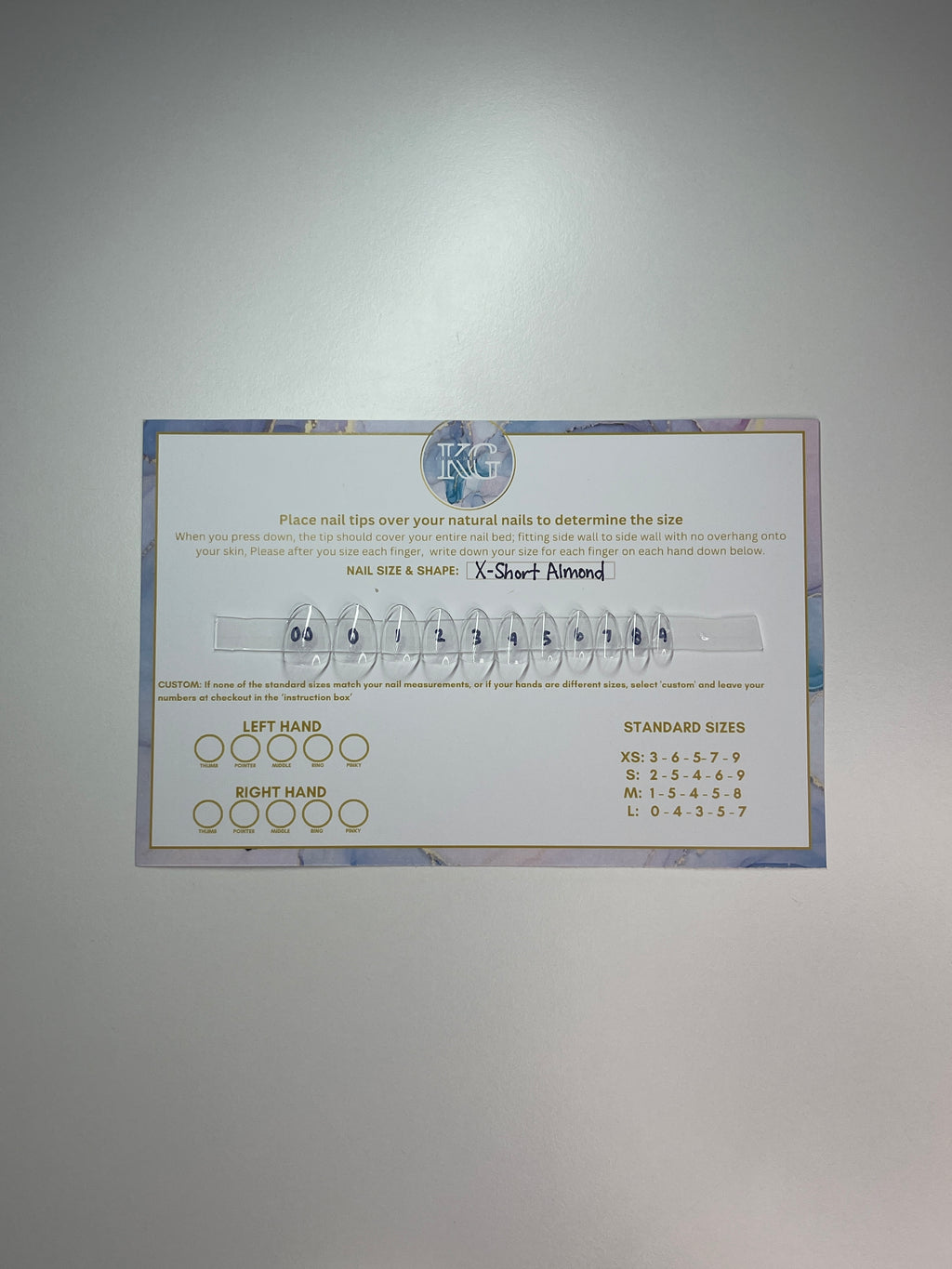 Sizing Nail Kit