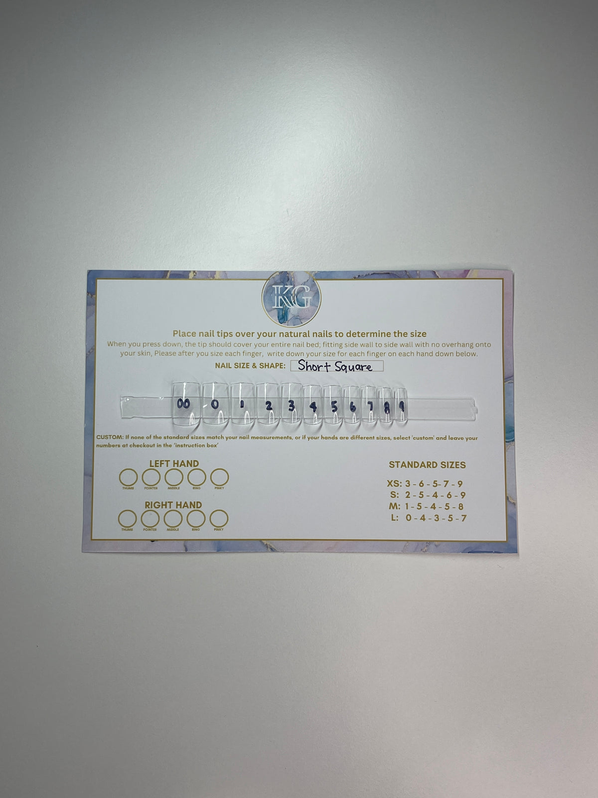 Sizing Nail Kit