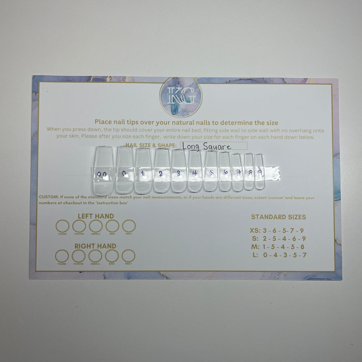 Sizing Nail Kit